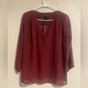 Ann Taylor V Neck Blouse